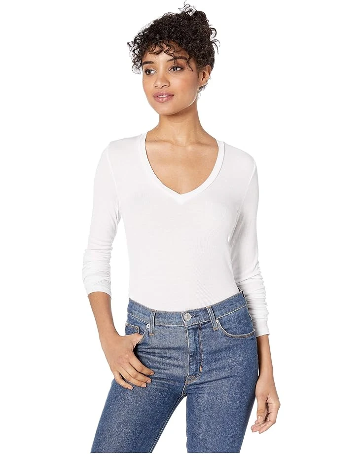 Splendid Valley 2x1 Rib Long Sleeve V-Neck 1 Splendid Valley 2x1 Rib Long Sleeve V-Neck