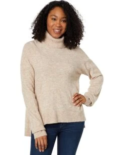 Mod-o-doc Cozy Sweater Long Sleeve Draped Turtleneck Sweater